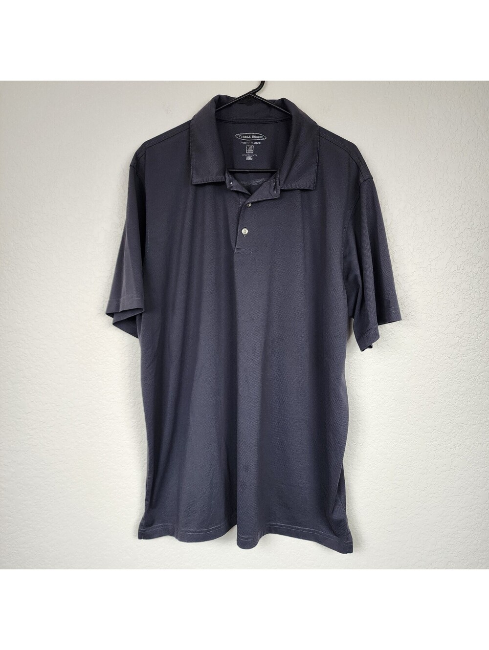 Pebble Beach Performance Men's Polo Shirt XXL Black Top